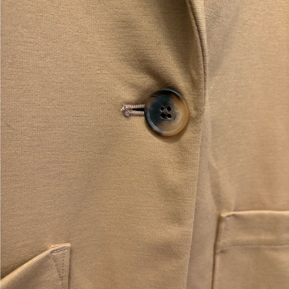 Tan Women's Blazer Coat - Picture 4 of 9